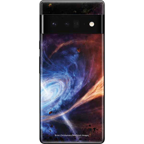 StockTrek Binary System Orbiting near a Black Hole Google Pixel 6 Pro Skin
